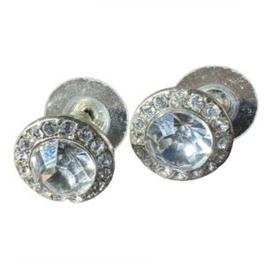 Glass Rhinestone Earrings